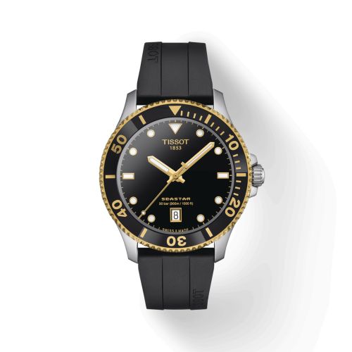 Tissot Seastar 1000 Quartz 40 Stainless Steel - Yellow Gold / Black / Rubber